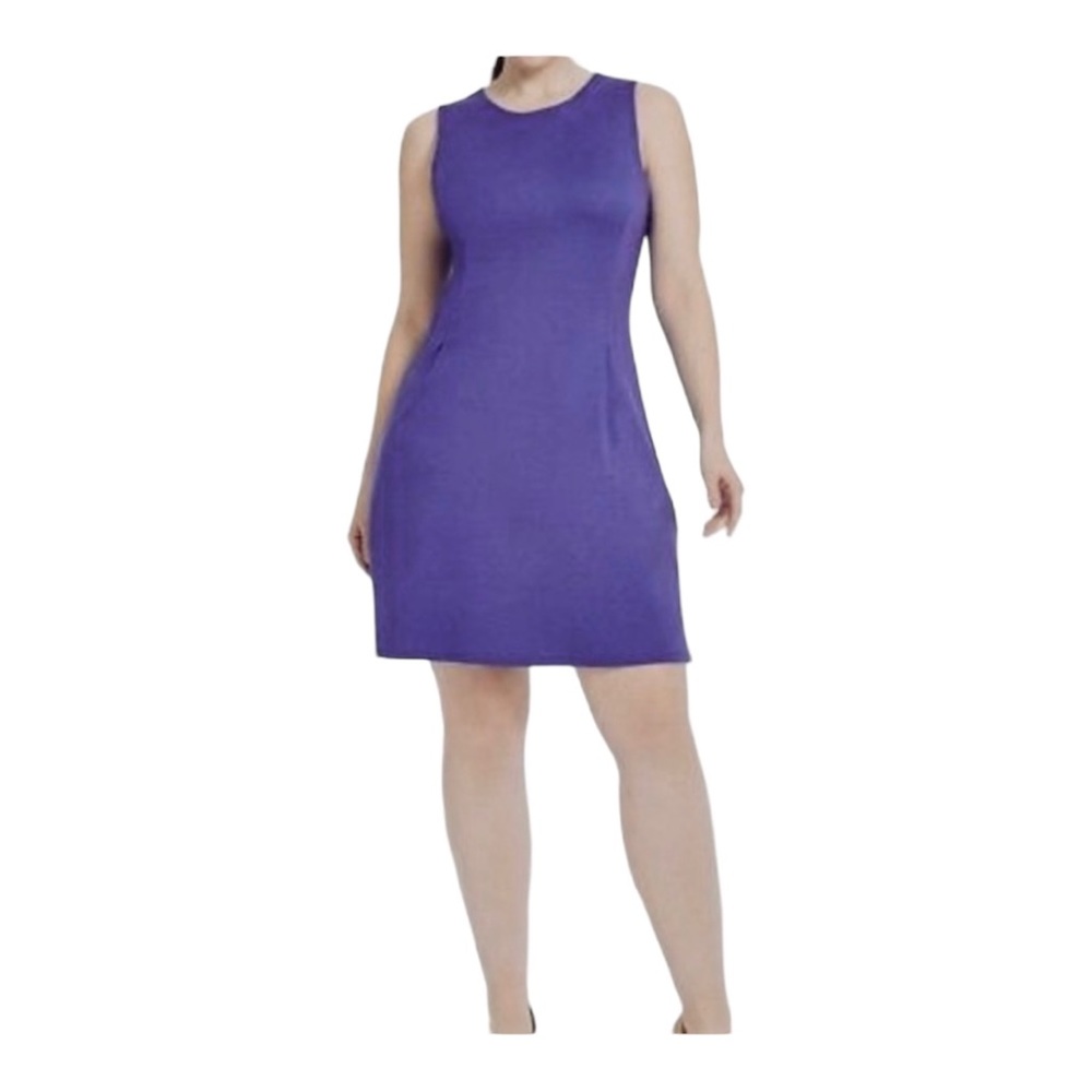 Chic Purple Sleeveless Dress